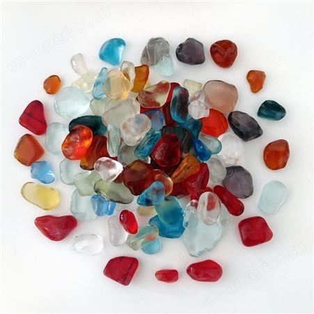 梦宇生产海玻璃 鱼缸水族造景玻璃颗粒 水磨石地坪用彩色玻璃砂
