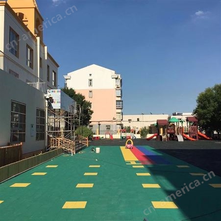 阳春幼儿园拼装地板 学校悬浮地板设计安装 各种图案定制