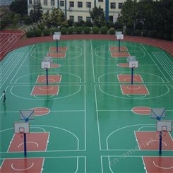 泰立——湖南硅pu球场 硅pu篮球场施工 长沙硅pu球场厂家