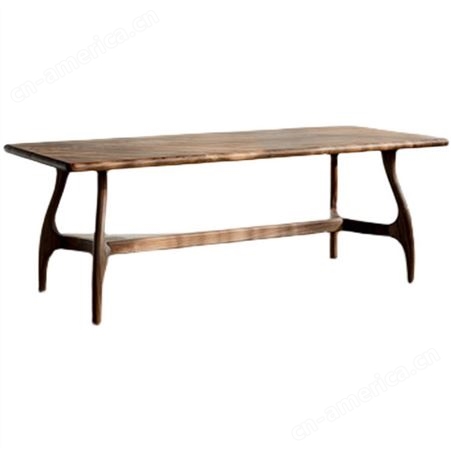 新中式实木餐桌椅组合 长方形餐桌 饭桌现代简约大小户型 客厅家具 可定做