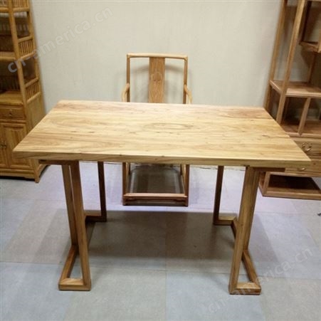 北欧现代实木餐桌 白蜡木家用长方形饭桌小户型简约洽谈桌办公长桌 可定做