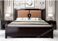 北京实木家具床 双人床价格 双人床定制 简约双人床 经典双人床