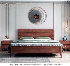 山东红木床定制家具卧室家具