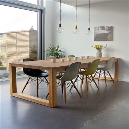 新中式全实木餐桌 家用长方形饭桌简约 小户型大理石轻奢餐桌椅组合 可定做
