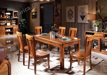 江西红木餐桌椅子定制家具