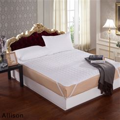 定制养老院全棉布草 养生会所客房用白色床垫保护套 加厚保护垫