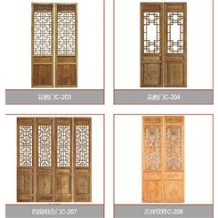 仿古门头门窗设计定制 中式美学门窗 复古门头门窗